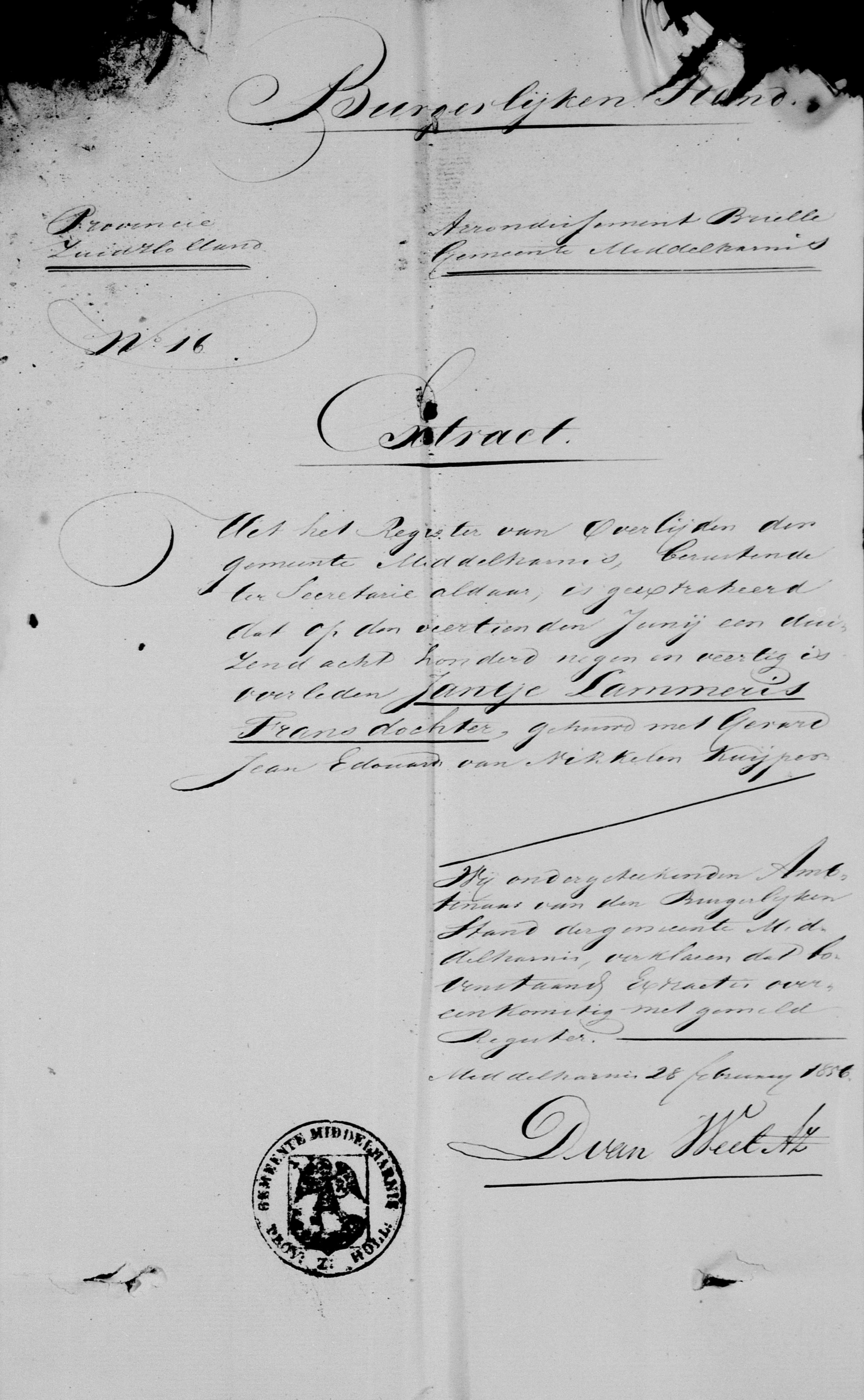  - Huwelijksbijlagen Eduard Eliza Francois van Nikkelen Kuijper en Trijntje van der Veer 28 februari 1856 (4)